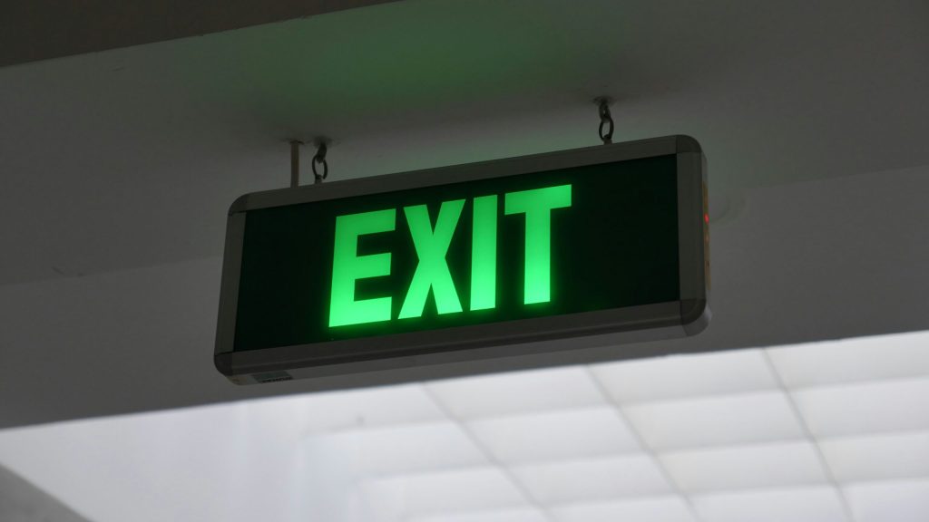 exit sign