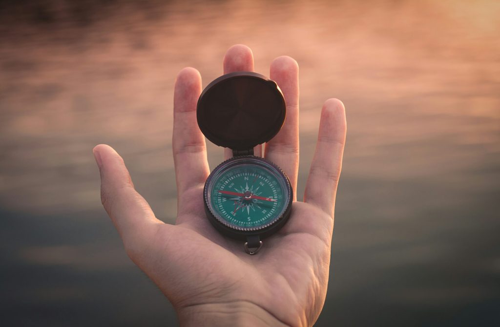Compass giving direction