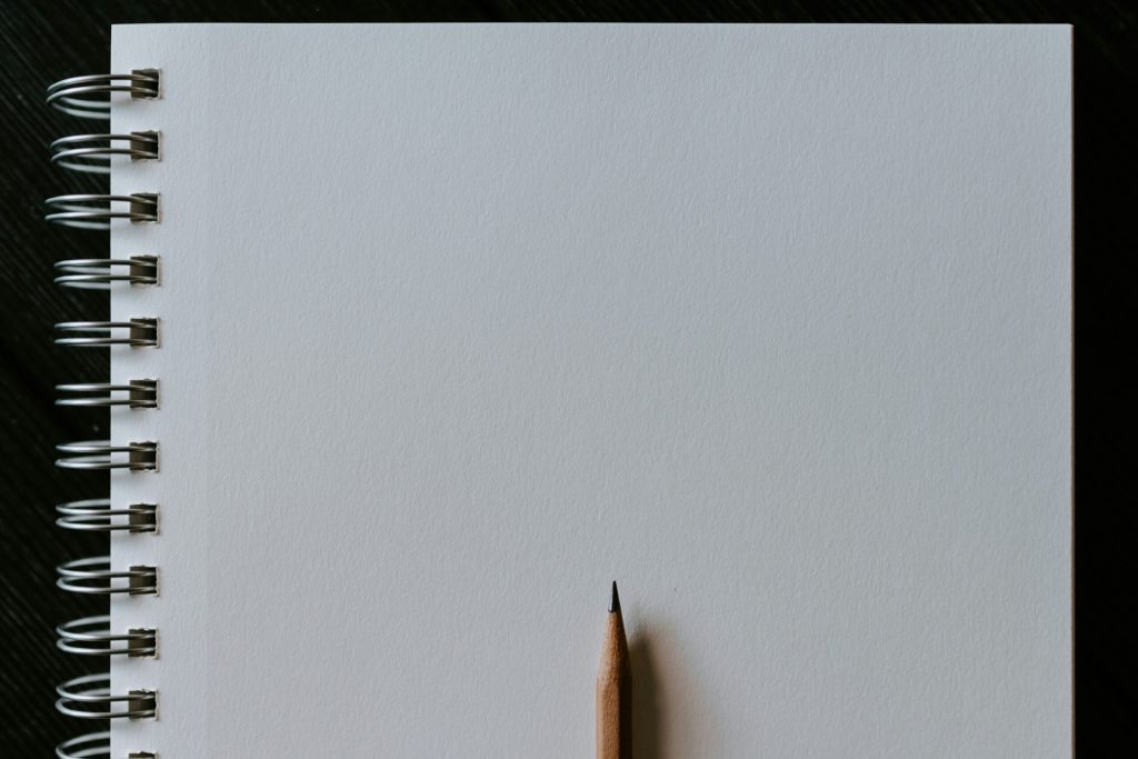 PLAIN PAPER WITH PEN